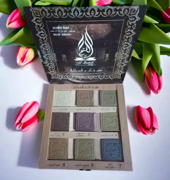 9-Piece Natural Soap Collection in a Carton Box