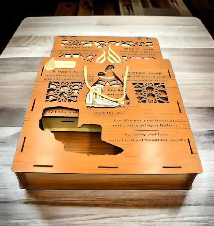 9-Piece Natural Soap Collection in a Wooden Box